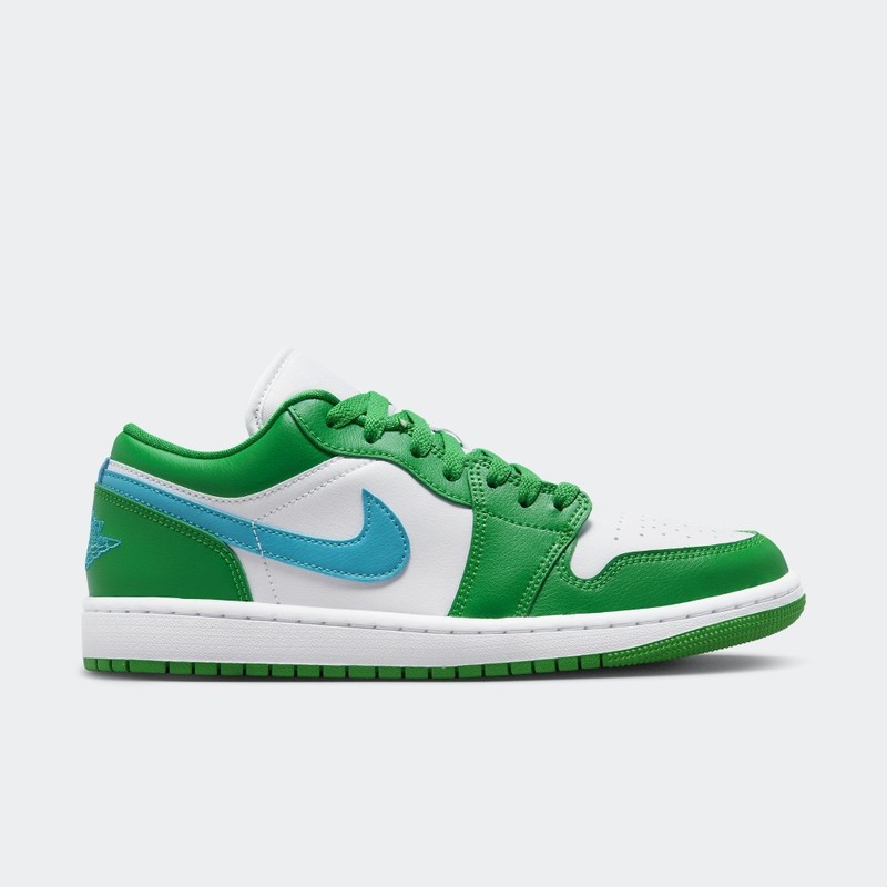 aj1 low white lucky green